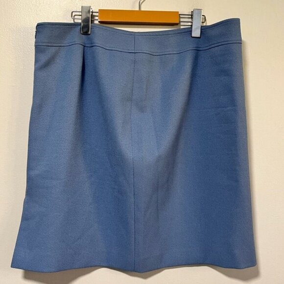 Tahari Arthur S. Levine Petite Blue Skirt - Size 16P - Picture 8 of 10